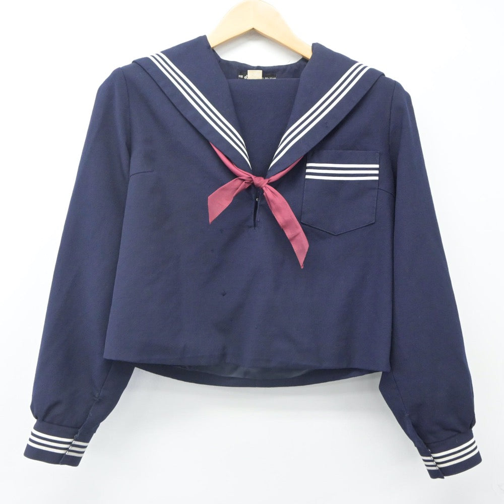 【中古】滋賀県 甲南中学校 女子制服 3点（セーラー服・スカート）sf024279