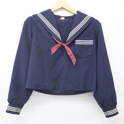 【中古】滋賀県 甲南中学校 女子制服 3点（セーラー服・スカート）sf024279