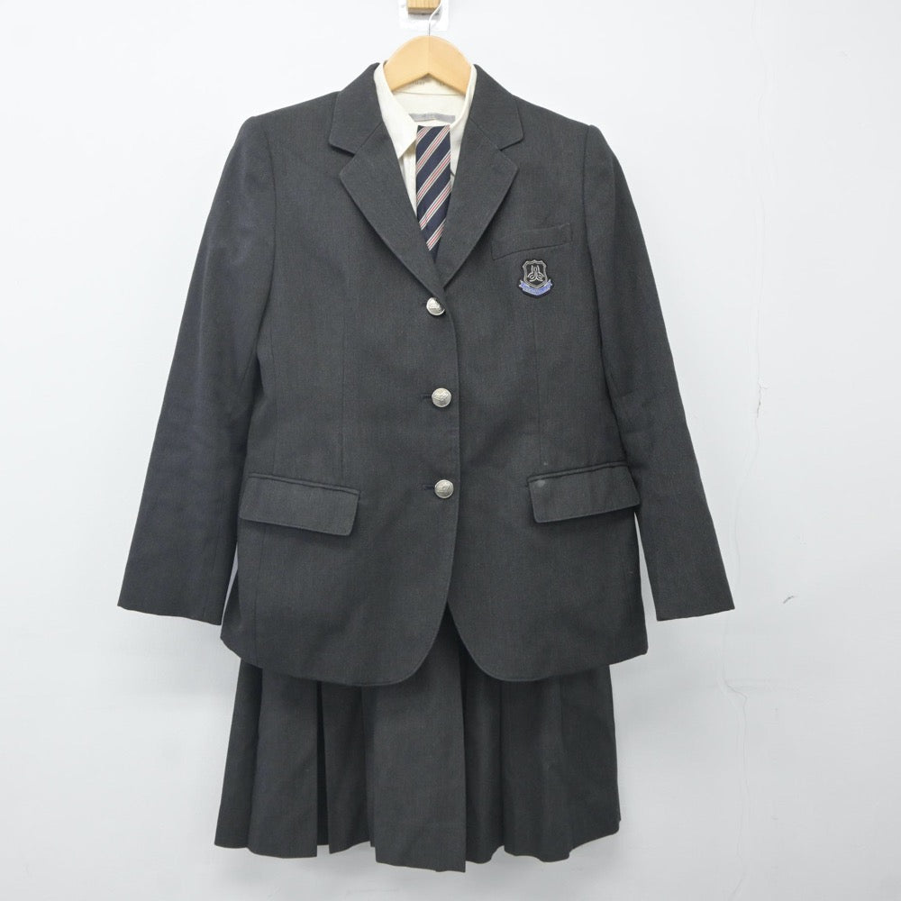 【中古】広島県 総合技術高等学校 女子制服 4点（ブレザー・シャツ・スカート）sf024280