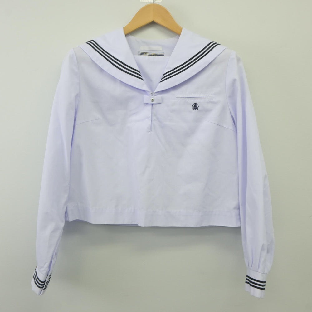 【中古】滋賀県 水口高等学校 女子制服 2点（ニット・セーラー服）sf024288