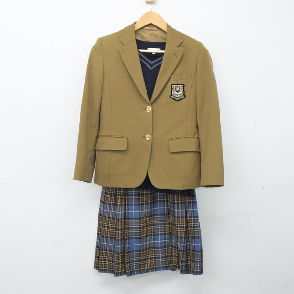 中古制服】岡山県 岡山学芸館高等学校 女子制服 4点（ブレザー・ニット・スカート）sf024291【リサイクル学生服】 | 中古制服通販パレイド