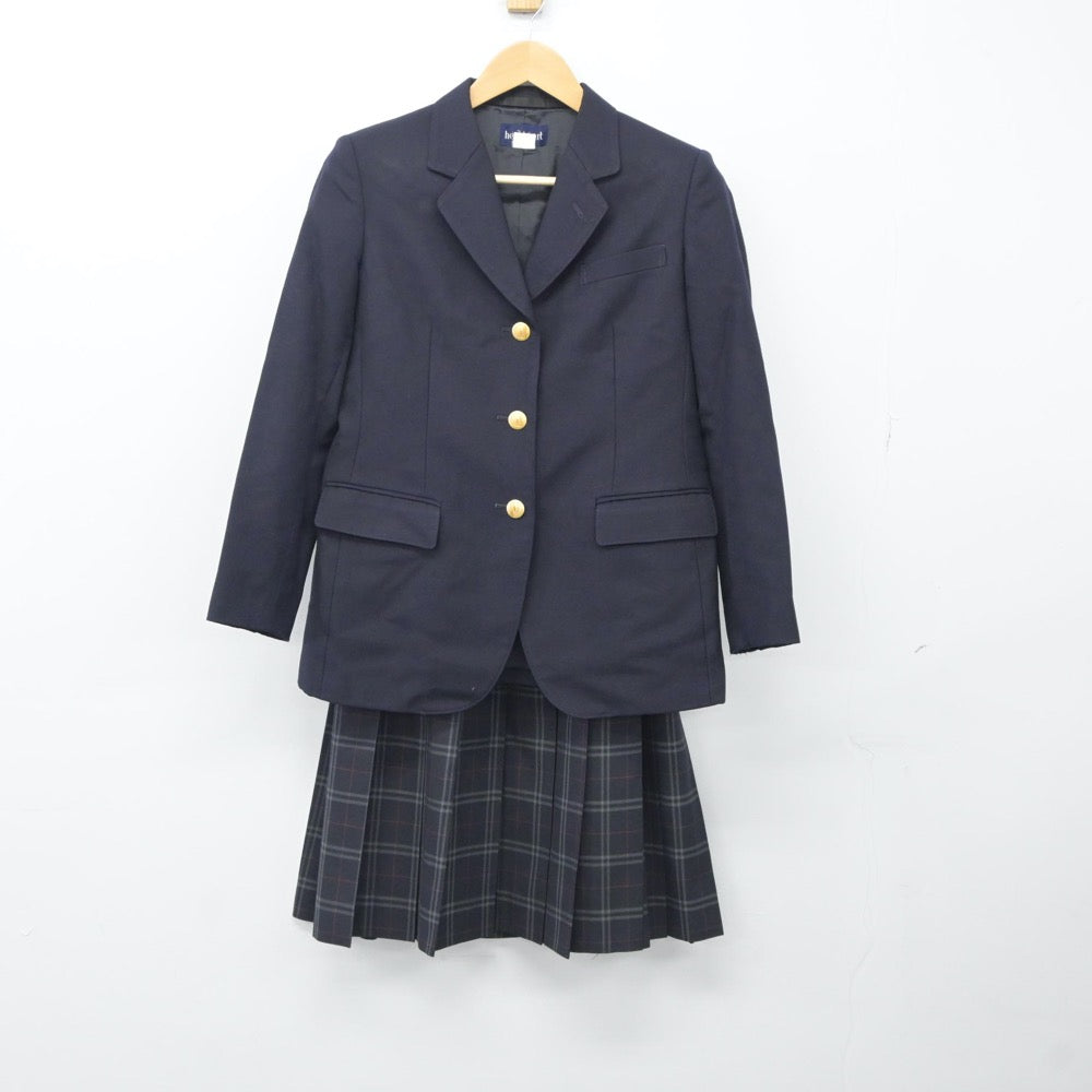 【中古】福島県 会津学鳳中学校 女子制服 4点（ブレザー・スカート）sf024294