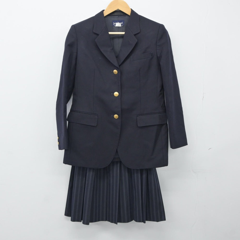 【中古】福島県 会津学鳳高等学校 女子制服 2点（ブレザー・スカート）sf024295