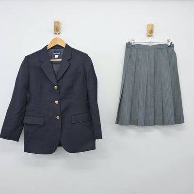 【中古】福島県 会津学鳳高等学校 女子制服 2点（ブレザー・スカート）sf024296