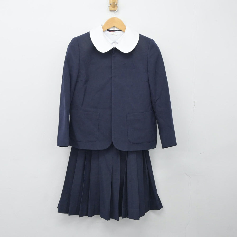 【中古】福島県 会津若松第二中学校 女子制服 3点（ブレザー・シャツ・スカート）sf024297