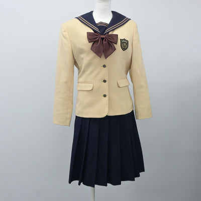 【中古】埼玉県 武蔵越生高等学校 女子制服 6点（ブレザー・セーラー服・スカート）sf024300