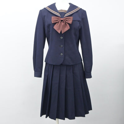 【中古】埼玉県 武蔵越生高等学校 女子制服 6点（ブレザー・セーラー服・スカート）sf024300