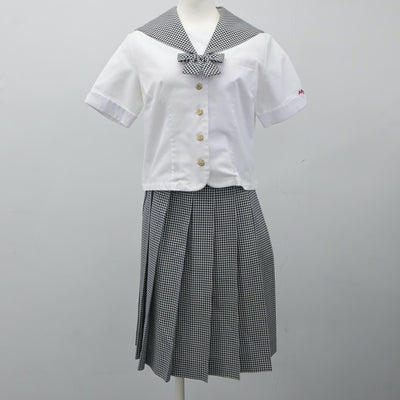 【中古】埼玉県 武蔵越生高等学校 女子制服 3点（セーラー服・スカート）sf024301