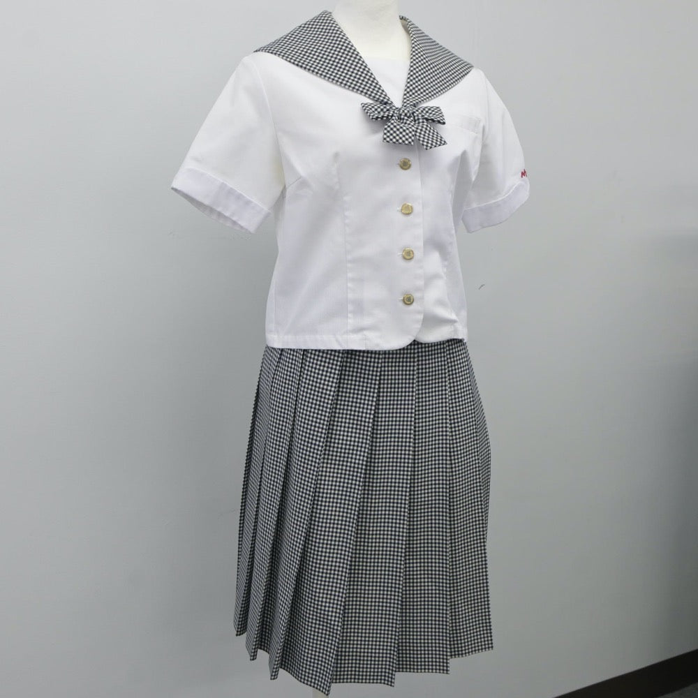 【中古】埼玉県 武蔵越生高等学校 女子制服 3点（セーラー服・スカート）sf024301