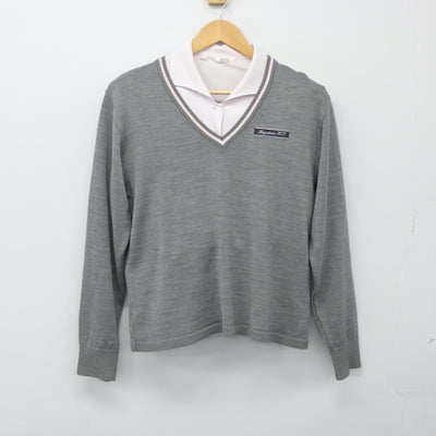 【中古】山口県 早鞆高等学校 女子制服 2点（シャツ・ニット）sf024311