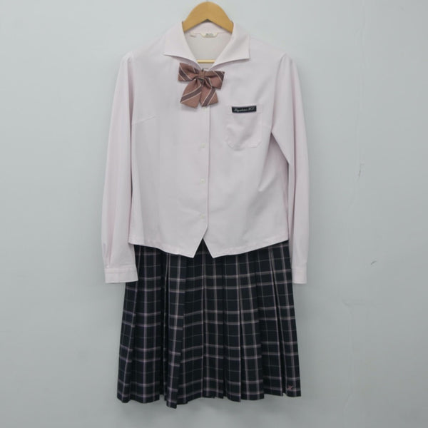 【中古】山口県 早鞆高等学校 女子制服 3点（シャツ・スカート）sf024312