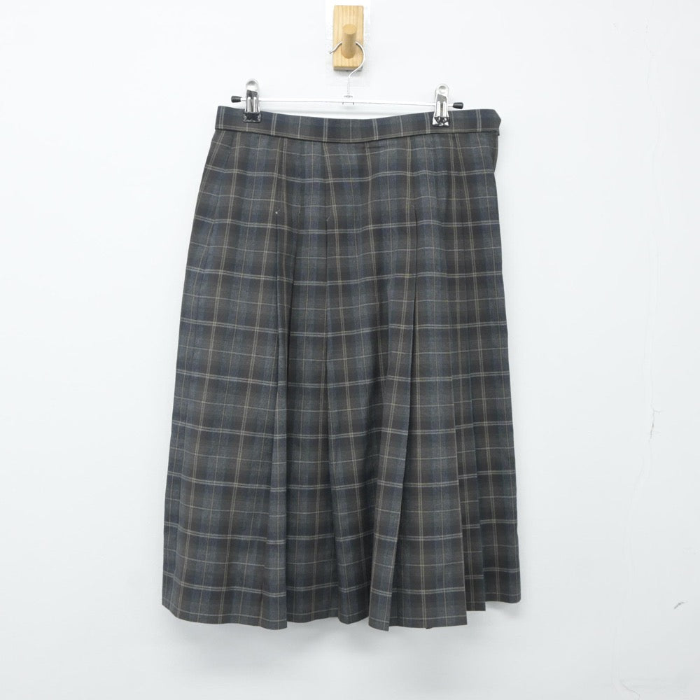 【中古】福岡県 筑豊高等学校 女子制服 3点（シャツ・スカート）sf024314