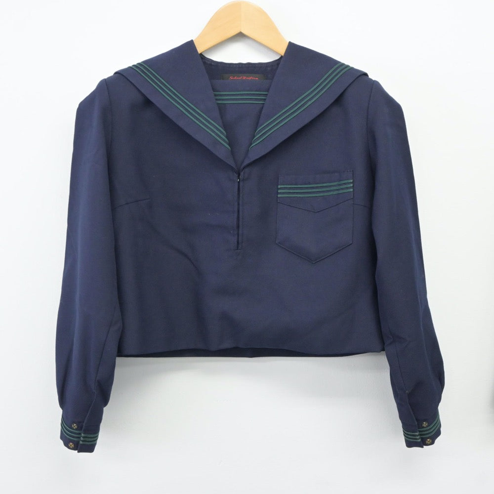 【中古】大阪府 道明寺中学校 女子制服 2点（セーラー服・スカート）sf024326