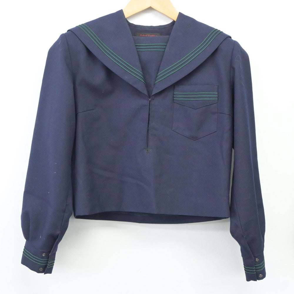 【中古】大阪府 道明寺中学校 女子制服 2点（セーラー服・スカート）sf024327