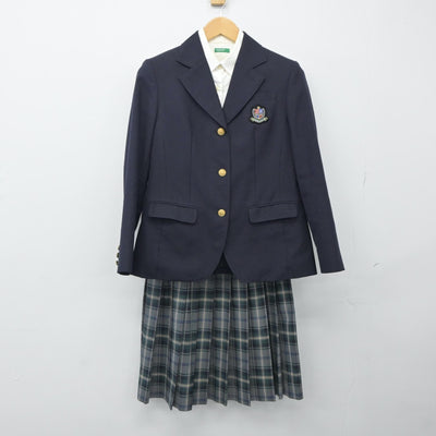 【中古】大阪府 城南学園高等学校 女子制服 3点（ブレザー・シャツ・スカート）sf024329