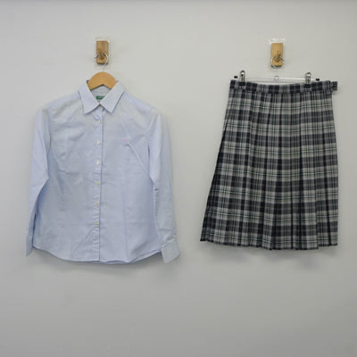 【中古】大阪府 城南学園高等学校 女子制服 2点（シャツ・スカート）sf024331