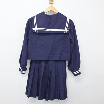 【中古】沖縄県 金武中学校 女子制服 2点（セーラー服・スカート）sf024345