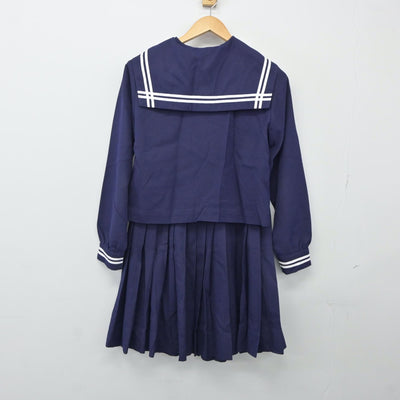 【中古】沖縄県 金武中学校 女子制服 2点（セーラー服・スカート）sf024346