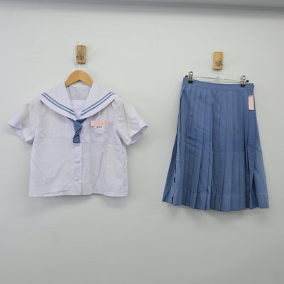 【中古】沖縄県 金武中学校 女子制服 3点（セーラー服・スカート）sf024347