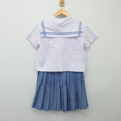 【中古】沖縄県 金武中学校 女子制服 3点（セーラー服・スカート）sf024355