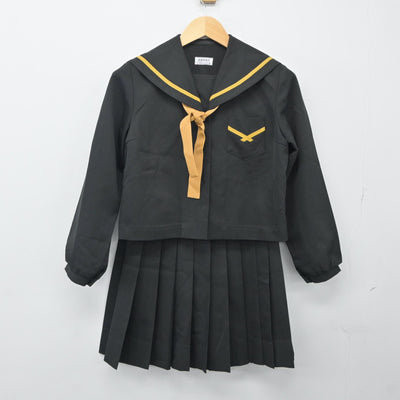 【中古】沖縄県 宜野座高等学校 女子制服 3点（セーラー服・スカート）sf024356