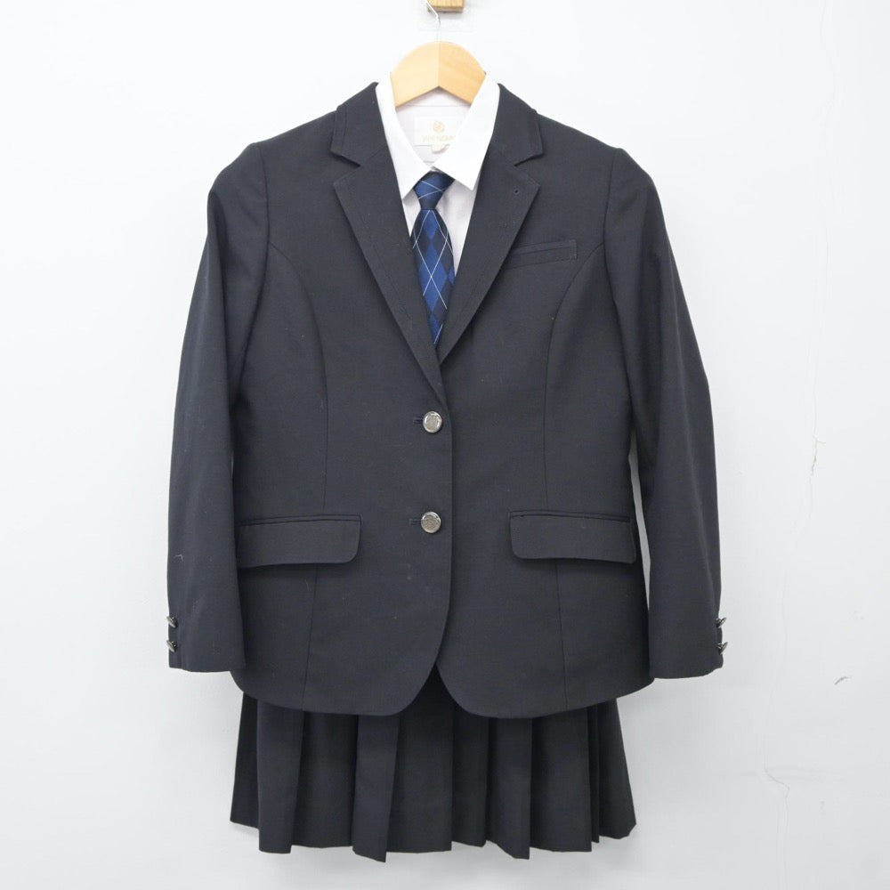 【中古】東京都 共立女子中学校・高等学校 女子制服 6点（ブレザー・ニット・シャツ・スカート）sf024364