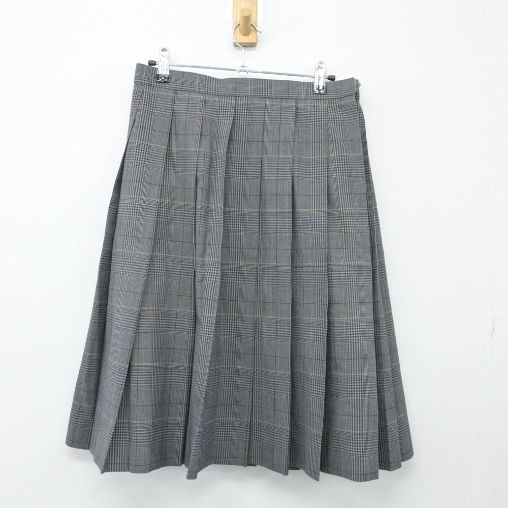 【中古】東京都 日本橋中学校 女子制服 3点（ニットベスト・シャツ・スカート）sf024369