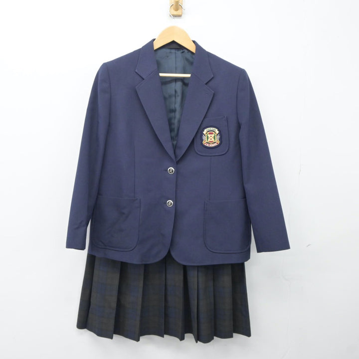 【中古】千葉県 市川第五中学校 女子制服 3点（ブレザー・ベスト・スカート）sf024374