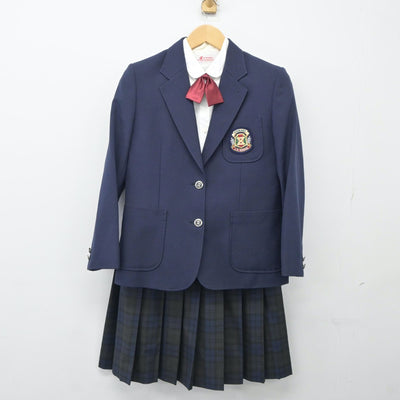 【中古】千葉県 市川第五中学校 女子制服 4点（ブレザー・シャツ・スカート）sf024375