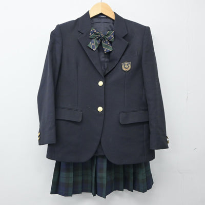 【中古】愛知県 愛知みずほ大学瑞穂高等学校 女子制服 5点（ブレザー・ニット・ベスト・スカート）sf024384