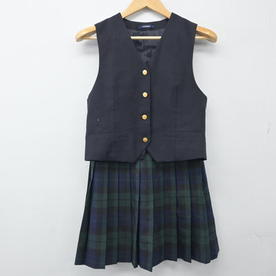 【中古】愛知県 愛知みずほ大学瑞穂高等学校 女子制服 5点（ブレザー・ニット・ベスト・スカート）sf024384