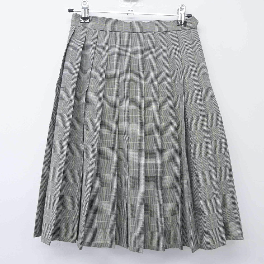 【中古】大阪府 近畿大学附属高等学校 女子制服 3点（ニットベスト・スカート）sf024387