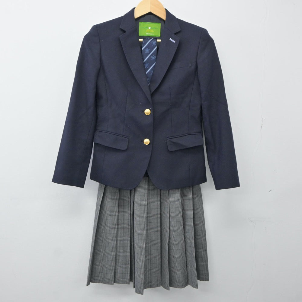 【中古】大阪府 近畿大学附属中学校 女子制服 3点（ブレザー・スカート）sf024389