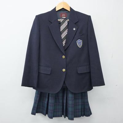 【中古】兵庫県 クラーク記念国際高等学校 女子制服 5点（ブレザー・スカート・スカート）sf024390