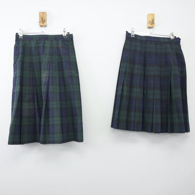 【中古】兵庫県 クラーク記念国際高等学校 女子制服 3点（スカート・スカート）sf024391