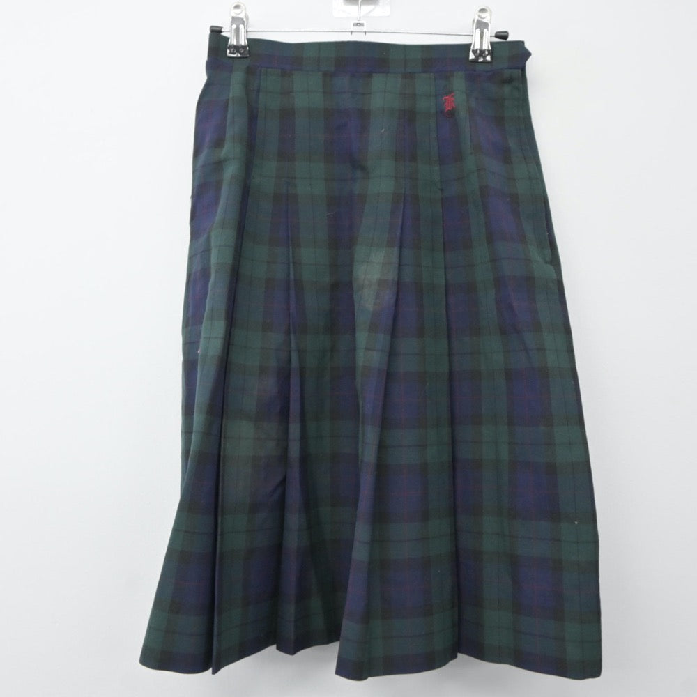 【中古】兵庫県 クラーク記念国際高等学校 女子制服 3点（スカート・スカート）sf024391