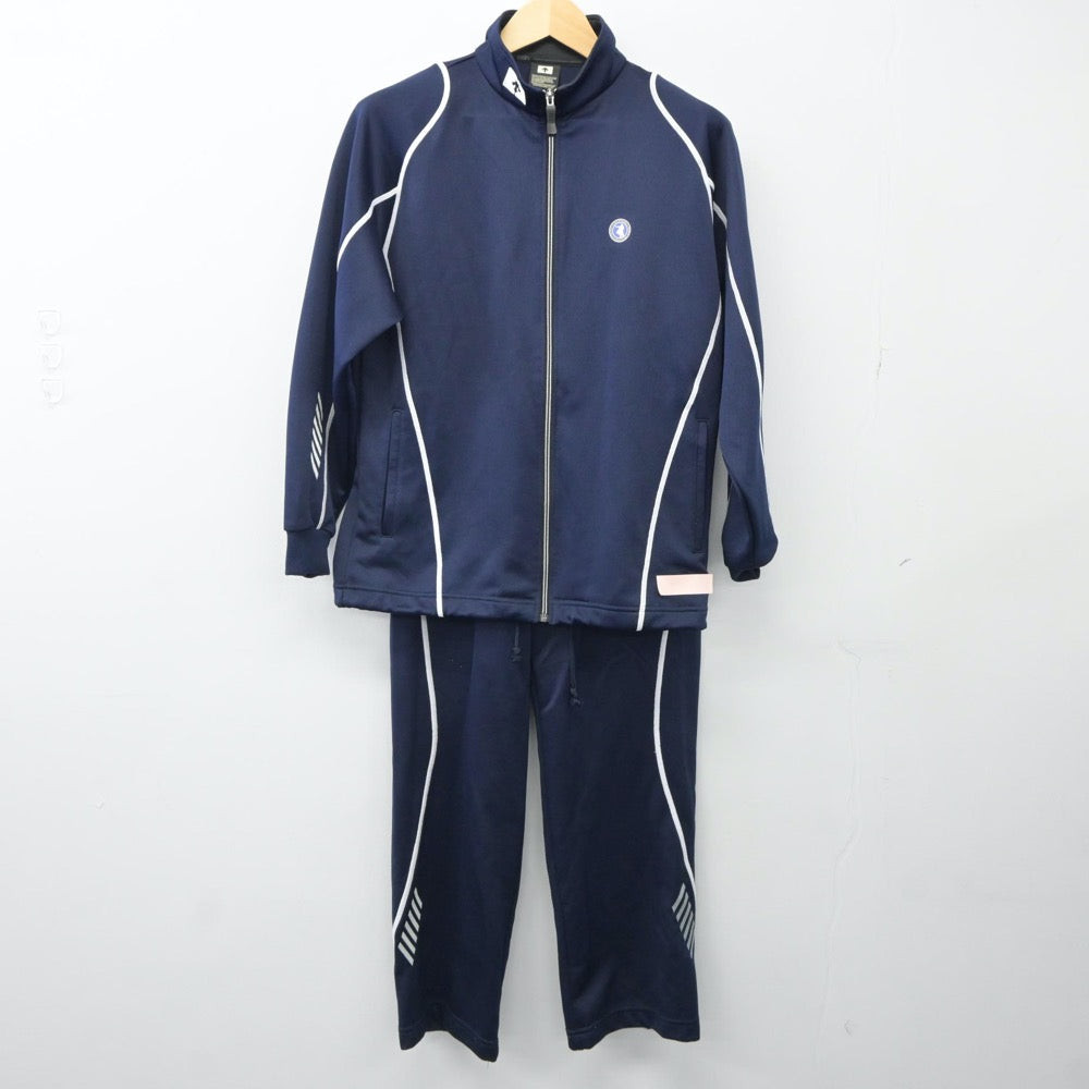 【中古】兵庫県 クラーク記念国際高等学校 女子制服 2点（ジャージ 上・ジャージ 下）sf024392