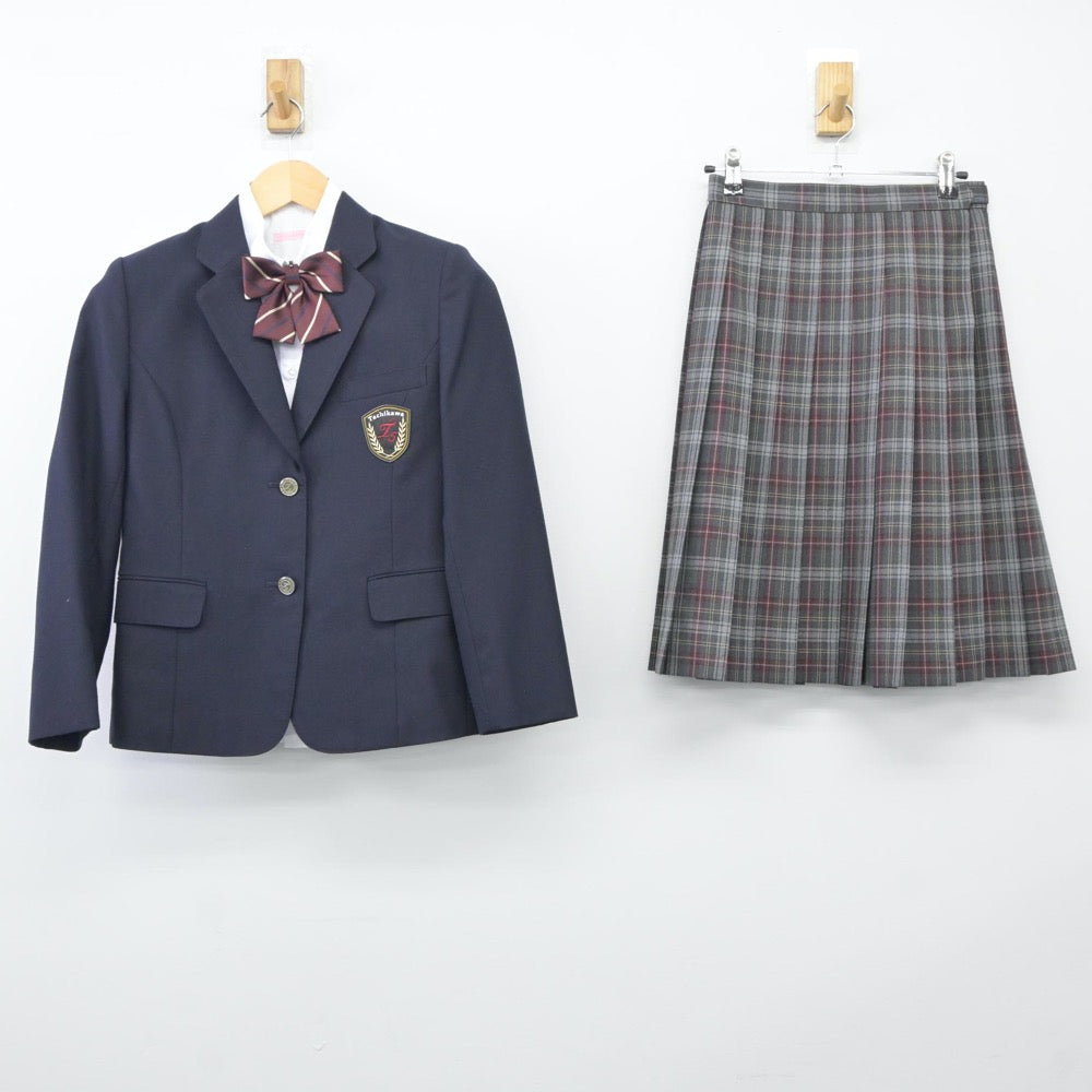 【中古】東京都 立川第五中学校 女子制服 4点（ブレザー・シャツ・スカート）sf024397