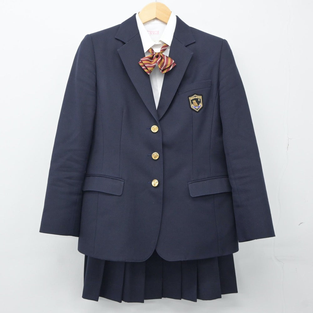 【中古】長野県 長野商業高等学校 女子制服 4点（ブレザー・シャツ・スカート）sf024403