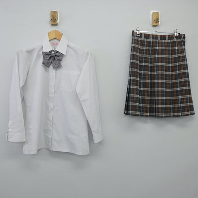 【中古】長野県 辰野高等学校 女子制服 3点（シャツ・スカート）sf024406