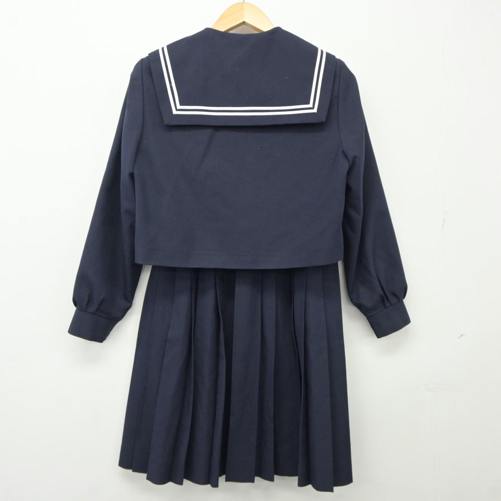 【中古】愛知県 港南中学校 女子制服 2点（セーラー服・スカート）sf024412