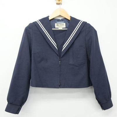 【中古】愛知県 港南中学校 女子制服 2点（セーラー服・スカート）sf024412