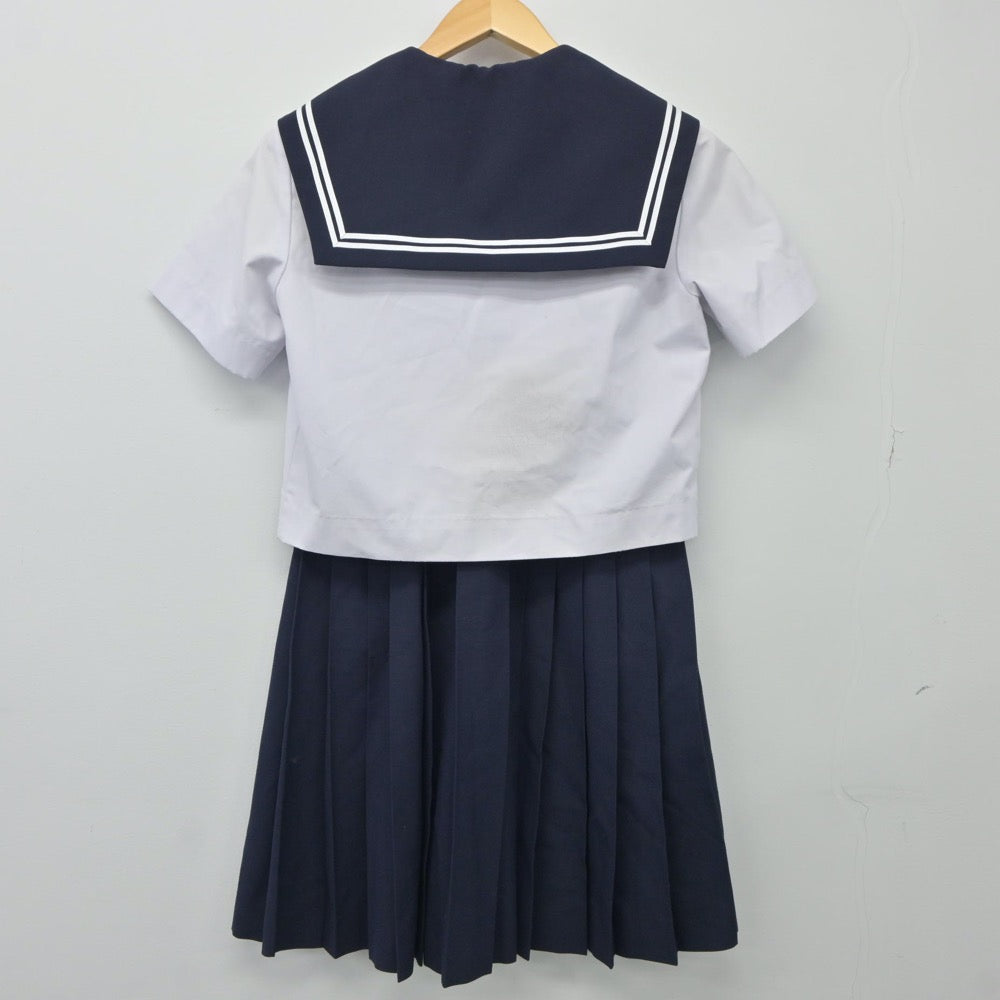 【中古】愛知県 港南中学校 女子制服 2点（セーラー服・スカート）sf024413