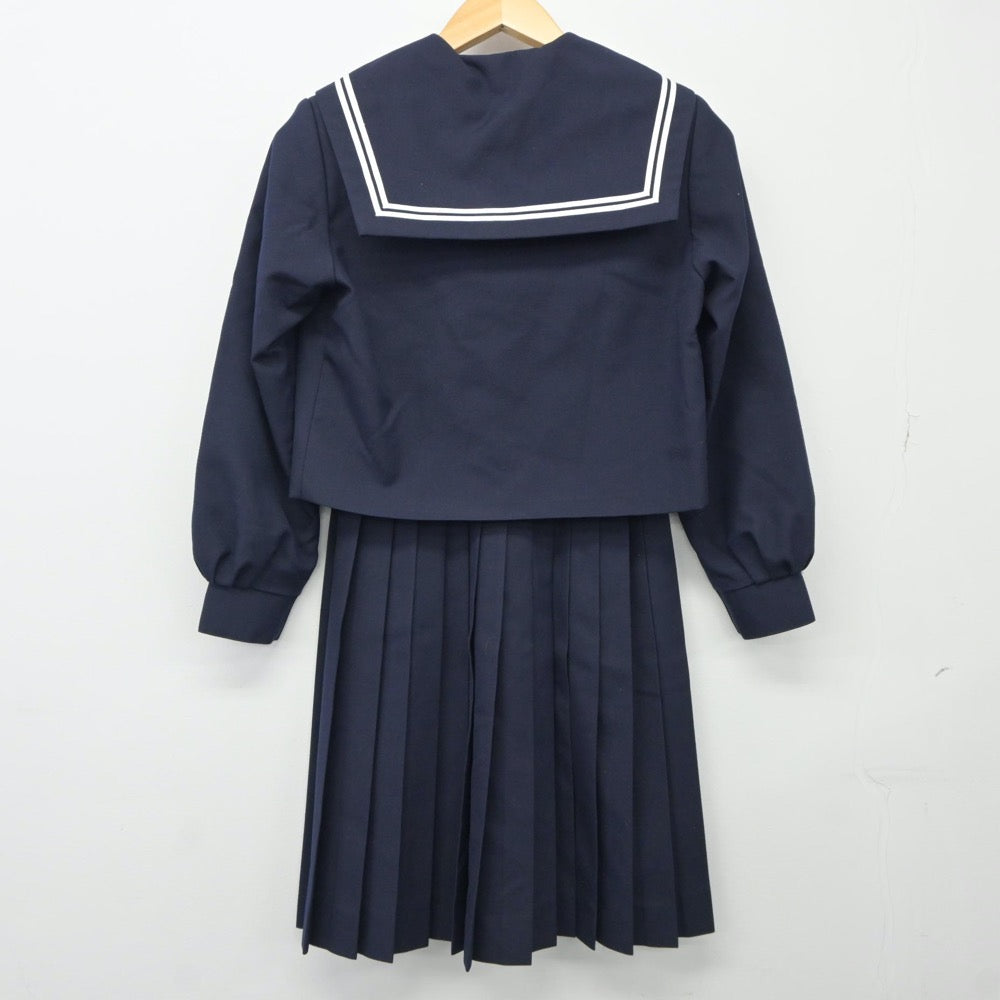 【中古】愛知県 鬼崎中学校 女子制服 2点（セーラー服・スカート）sf024414