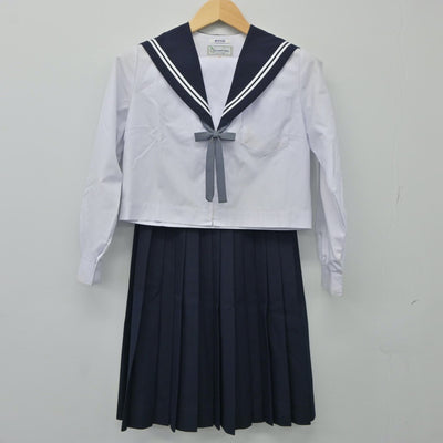 【中古】愛知県 鬼崎中学校 女子制服 3点（セーラー服・スカート）sf024415