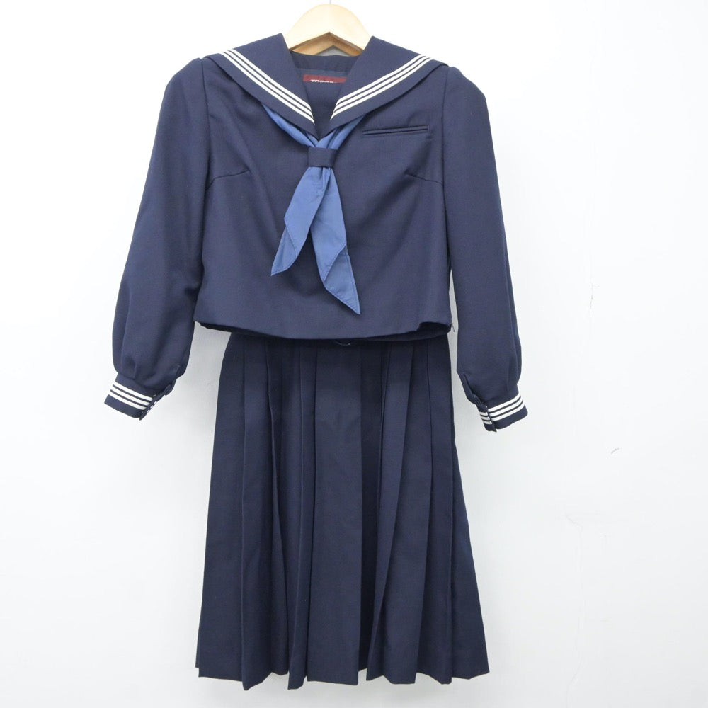 【中古】東京都 上板橋第三中学校 女子制服 4点（セーラー服・ジャンパースカート）sf024424