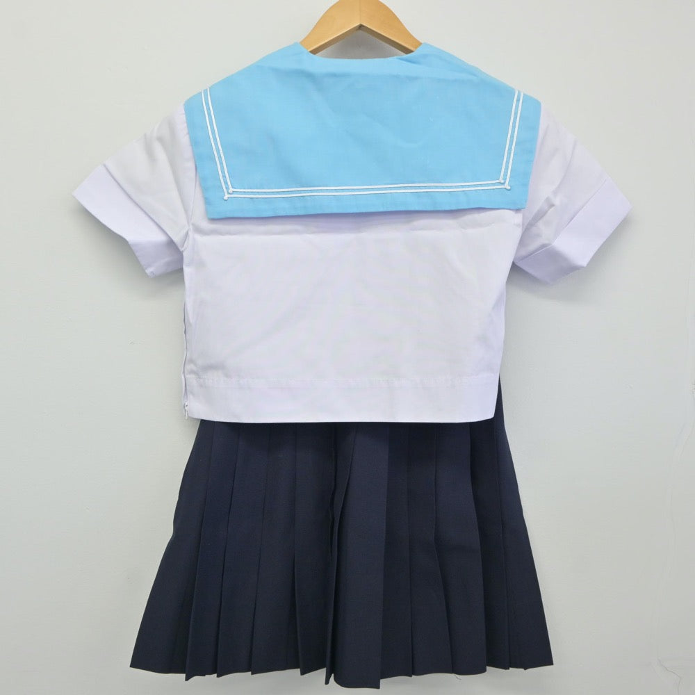 【中古】大阪府 夕陽丘高等学校 女子制服 3点（セーラー服・スカート）sf024428