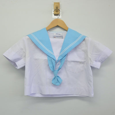 【中古】大阪府 夕陽丘高等学校 女子制服 3点（セーラー服・スカート）sf024428