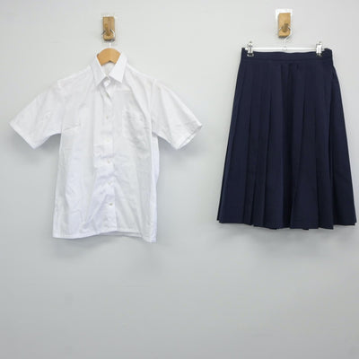 【中古】神奈川県 大野南中学校 女子制服 2点（シャツ・スカート）sf024433