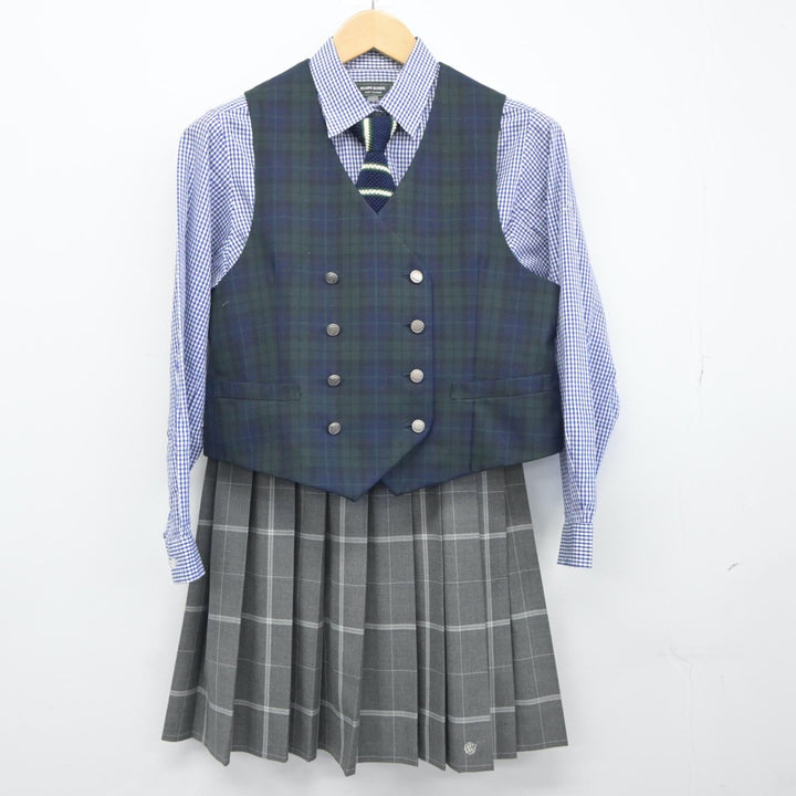 中古制服】東京都 武蔵野大学高等学校 女子制服 6点（ブレザー・シャツ・ベスト・スカート）sf024438【リサイクル学生服】 | 中古制服通販パレイド